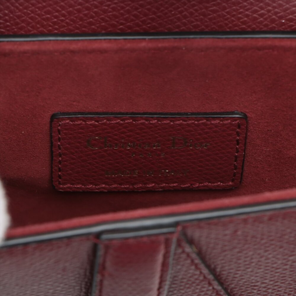 Sold ✅Christian Dior Saddle Bag Leather Hand bag Red - Picture 8 of 8